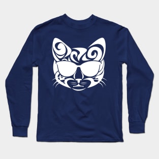 Cool cat with sunglasses purrfect cattitude Long Sleeve T-Shirt